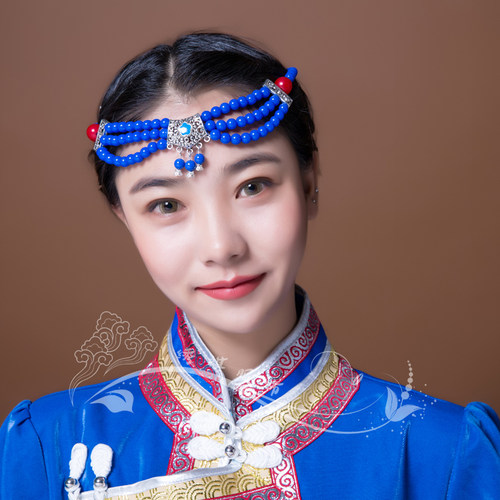 蒙古族演出舞蹈饰品蒙古头饰女蒙古袍佩饰民族舞头饰发饰