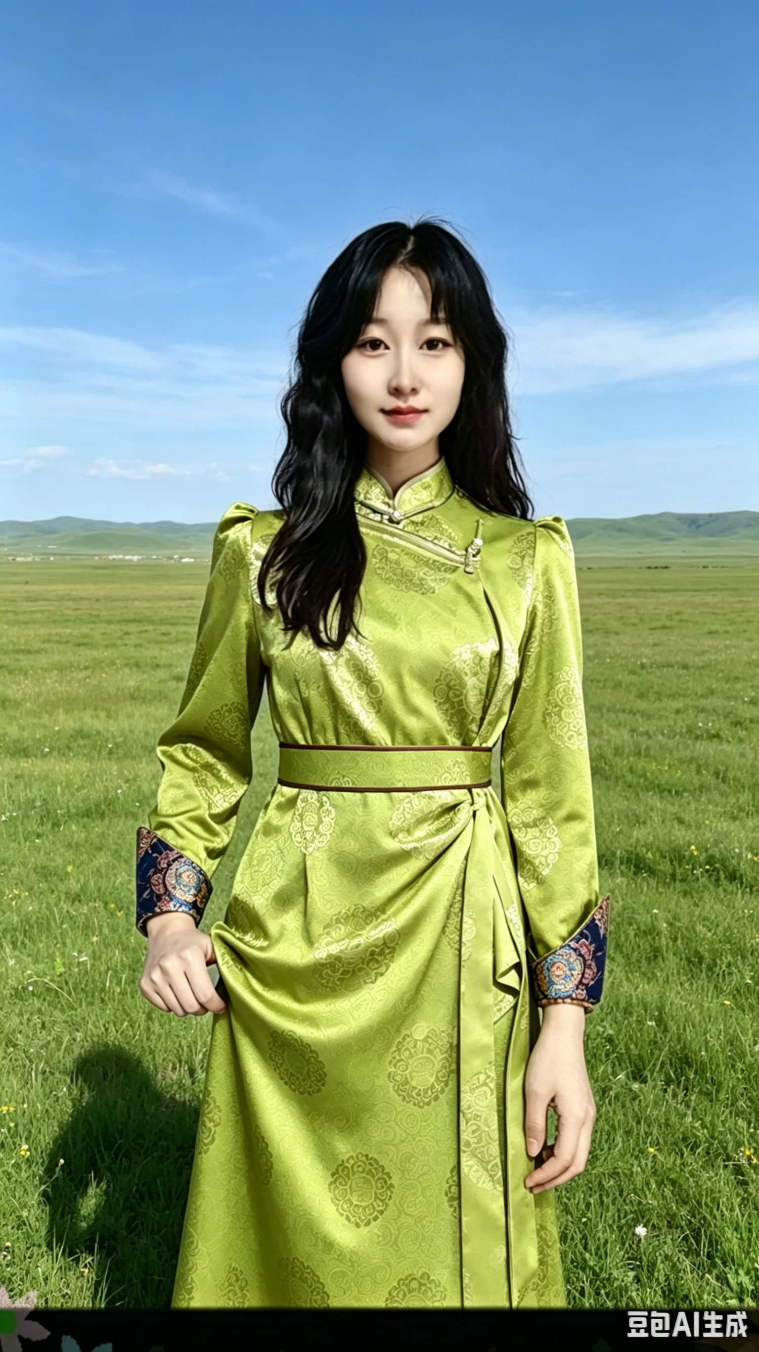 2026蒙古族春季新款女士蒙古袍演出服生活装民族风夏季外袍