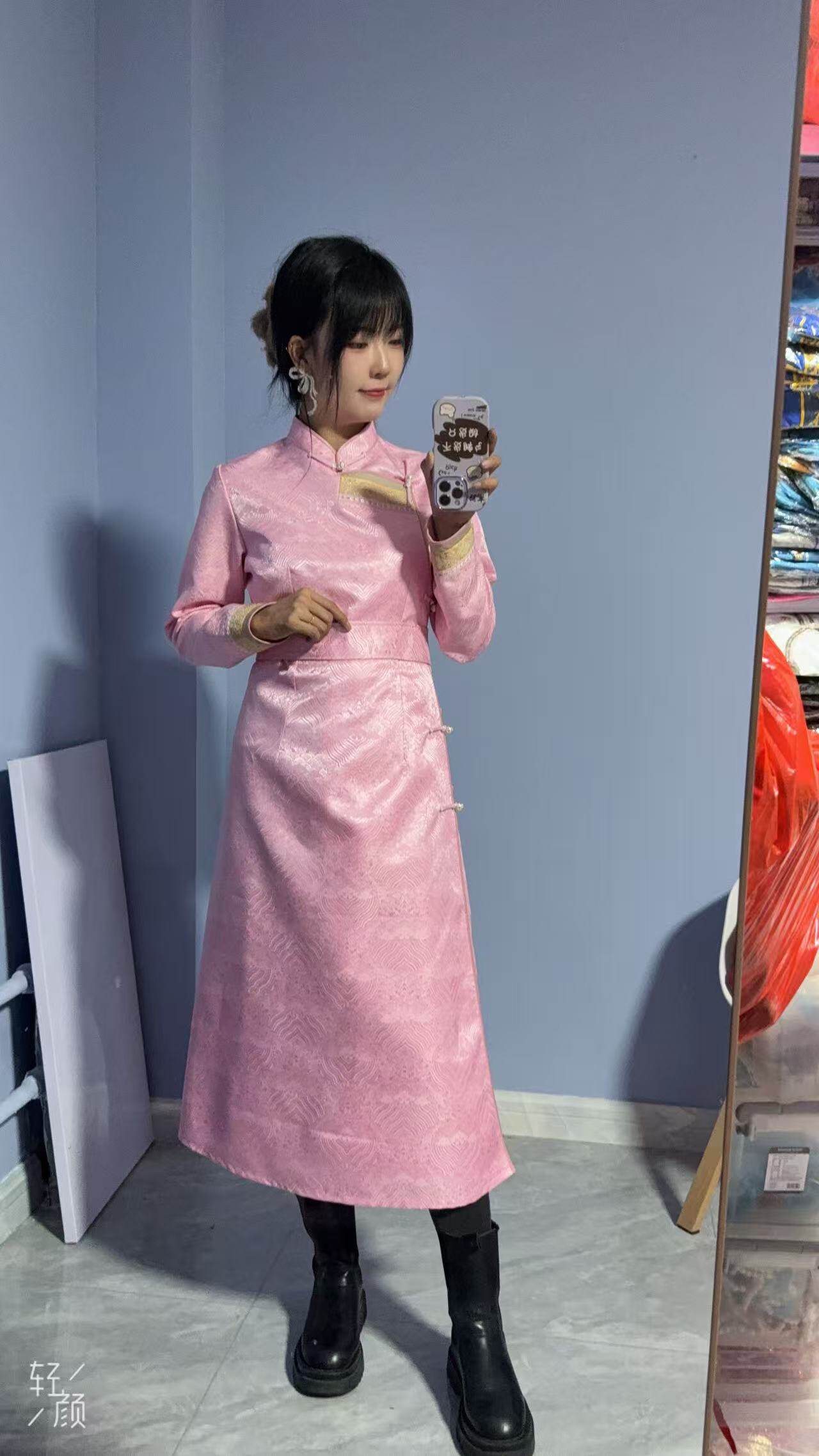 2026春季新款女士蒙古袍长款日常演出服民族风舞蹈服