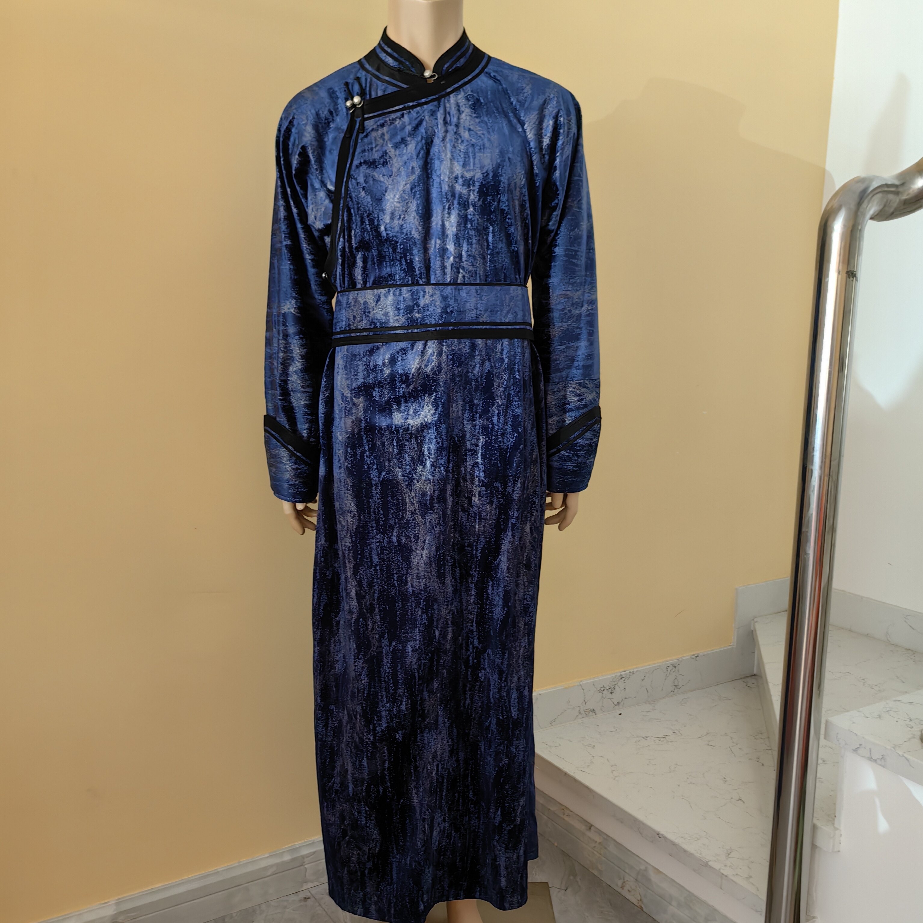 蒙古族2026春季新款男士蒙古袍演出服日常生活装
