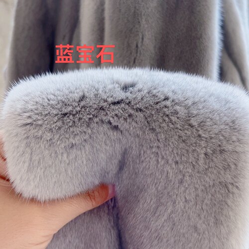 水貂定制天鹅绒服装DIY汽车扶手帽子围脖整张原皮原材料