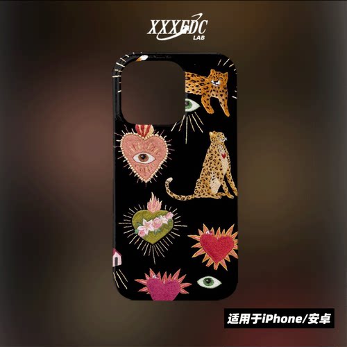 原创小众艺术中古图案油画iphone17promax手机壳磁吸16/15/13p全包亮面硬壳苹果14pro磨砂软壳适用于华为p70