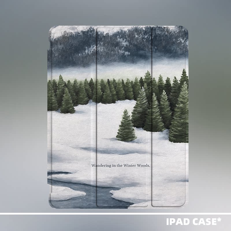 [防弯]手绘雪山油画iPad壳