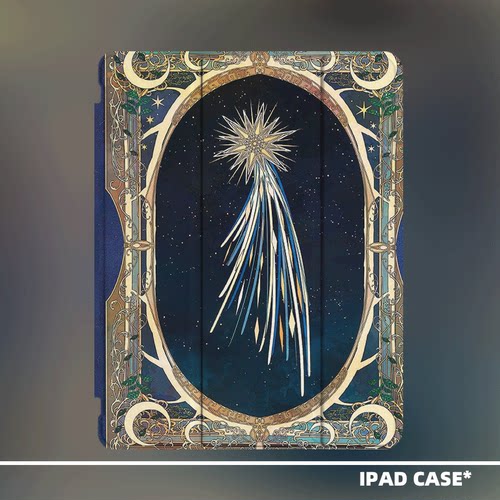 原创小众艺术星星烟花适用11代2026款air8ipadpro11寸三折ipad壳防弯亚克力平板壳9代10.2寸air4mini7带笔槽