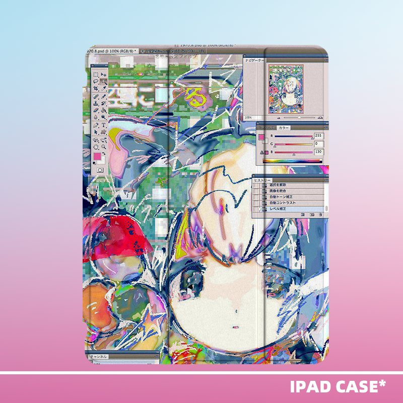 原创y2k小众可爱软萌可爱女孩适用苹果2024款ipadpro11寸三折ipad亚克力保护壳9代10.2寸/air4/5/mini6带笔槽