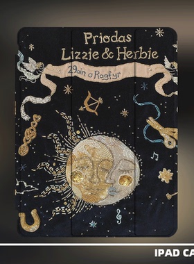 原创小众中古太阳神插画适用11代2025款air7ipadpro三折ipad壳防弯亚克力平板壳9代10.2寸air4/5mini6带笔槽