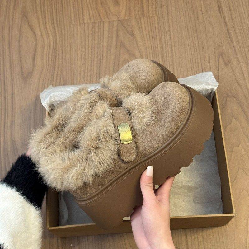 厚底勃肯鞋女2025新款春秋韩版小个子松糕底勃肯单鞋,女鞋,时尚雪地靴,淘宝优惠券,粉丝福利购,淘宝优惠卷