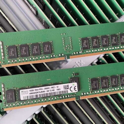 SK海力士HMA82GR7CJR4N-VK 16G 1RX4 PC4-2666V DDR4服务器内存条