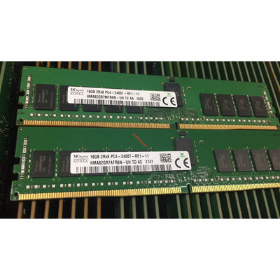 原装 16G 2RX8 DDR4 PC4-2400T REG ECC 内存 HMA82GR7A/MFR8N-UH