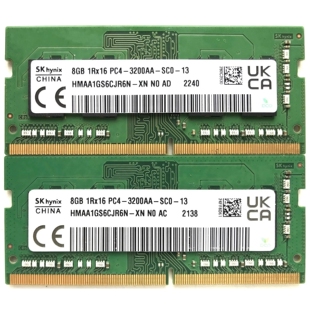 SK海力士 HMAA1GS6CJR6N-XN 8G 1RX16 PC4 3200AA DDR4笔记本内存
