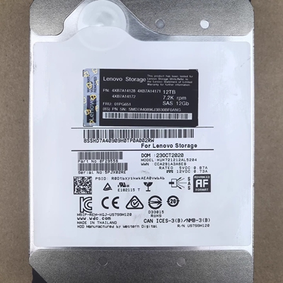 联想4XB7A14128 4XB7A14171 4XB7A14172 01PG651 12T SAS 3.5硬盘
