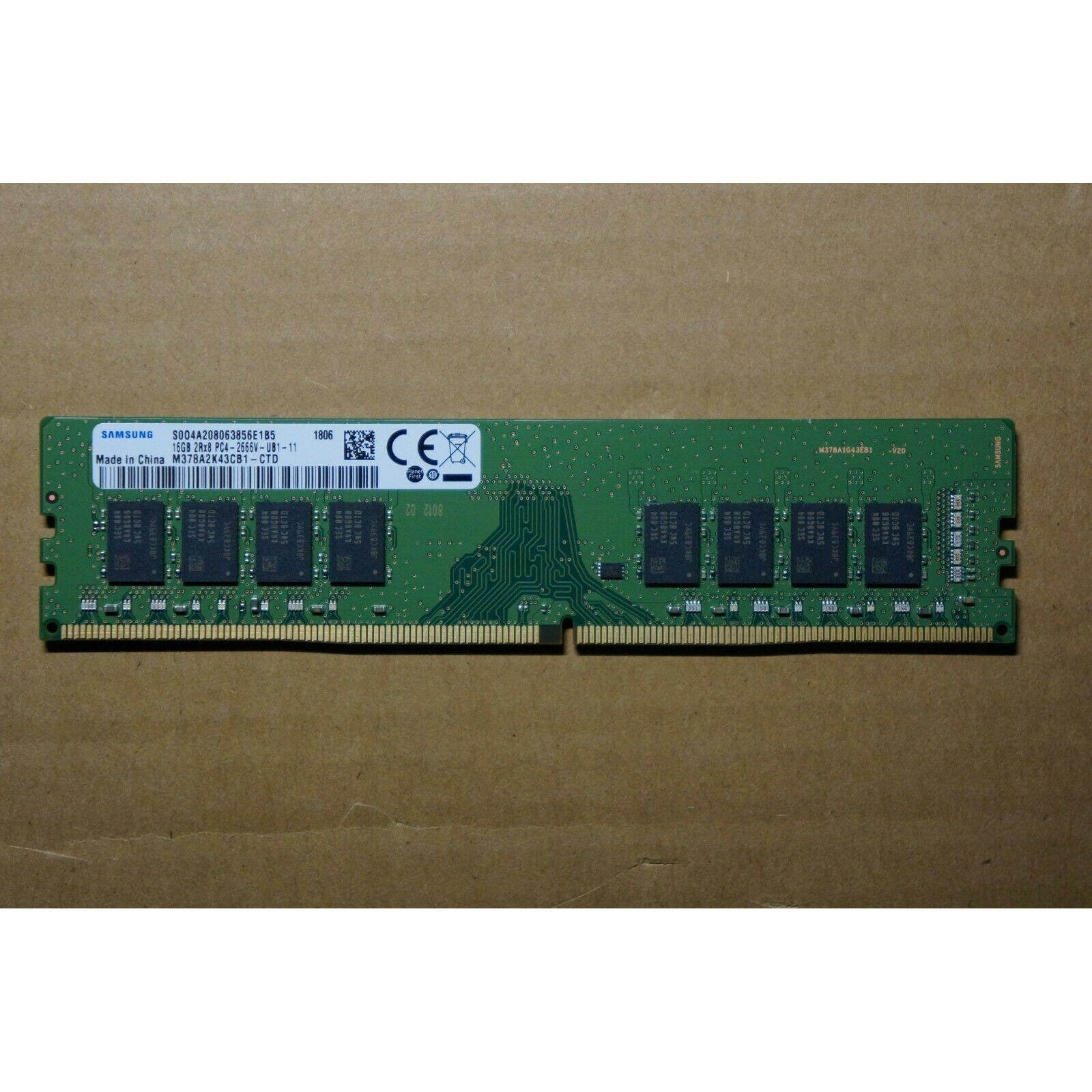 三星16GB 2RX8 PC4-2666V-UB1-11 M378A2K43CB1-CTD 台式机内存条
