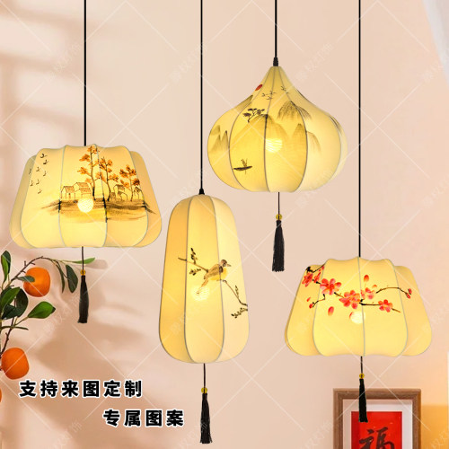 中式宋式禅意灯笼餐厅吊灯