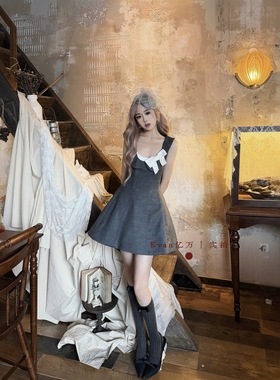 EVAN【区别普版●SST】斩男纯欲风！收腰背心裙小个子甜辣A字短裙