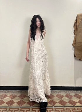 孤品【对版】魔女衣橱 | 设计感度假连衣裙仙女白色长裙礼服晨袍