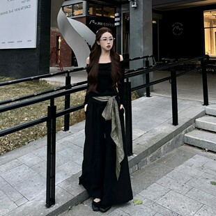 Elyw 扎染腰带丝巾垂感西装 裤 被999＋收藏加购 直筒裤 正版