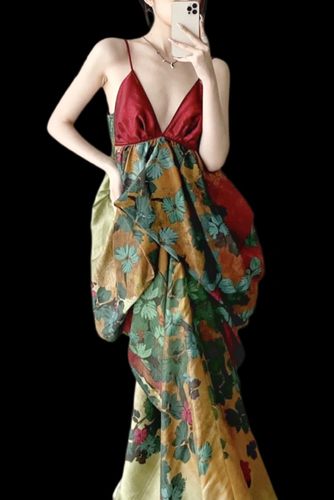 圣诞新年聚会穿搭|红色生日裙