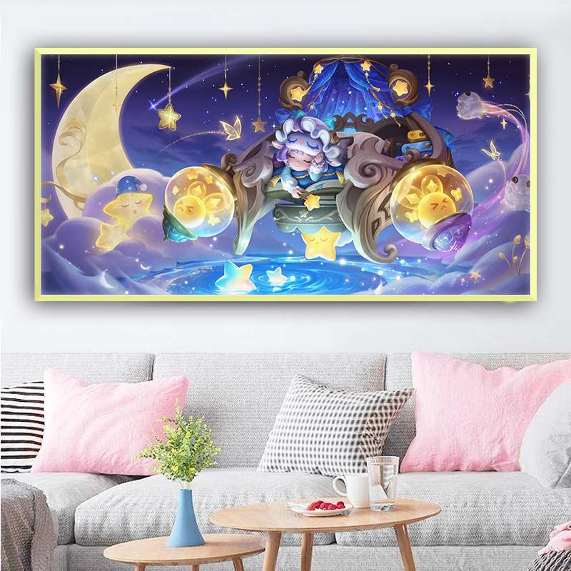 蔡文姬奇遇梦乡十字绣2026新款横板王者荣耀自己手工贴满砖钻石画