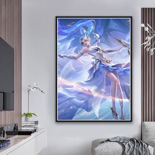 伽罗最初的交响十字绣2025新款王者荣耀客厅自己手工满砖钻石画