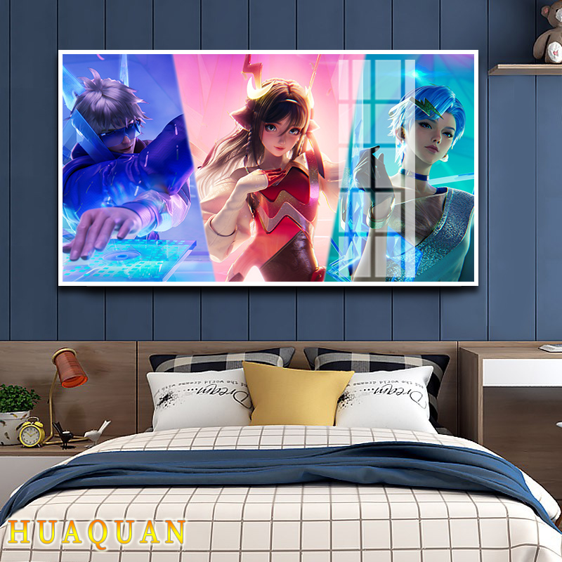 真我赫兹十字绣王者荣耀2025新款百里守约 镜 瑶 满砖5d贴钻石画