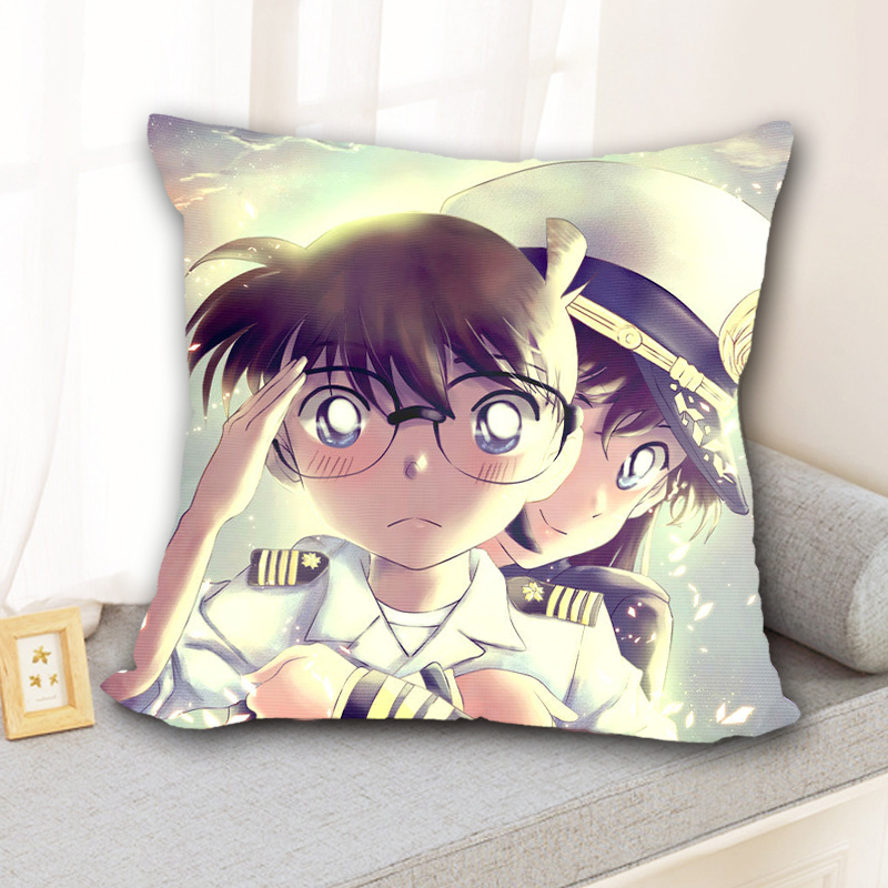 抱枕十字绣柯南小兰2025新款名侦探柯南动漫手工线绣枕头套送枕芯