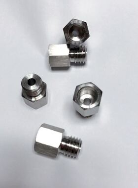 M12x1.5-M14x2 不锈钢内外丝接头 内螺纹M12*1.5 外螺纹M14*2