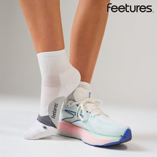 Feetures【精英缓冲款】飞鹊三分帮运动马拉松透气吸汗跑步短袜