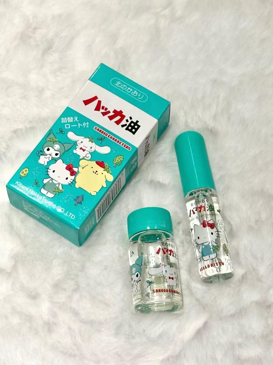 日本薄荷万能清凉油Hello Kitty北海道北见提神除异味消臭驱蚊虫