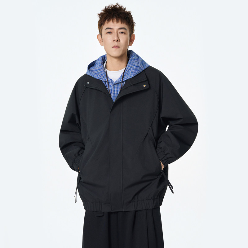 春秋休闲外套男女宽松纯色上衣外套A321-J7920-P68图片