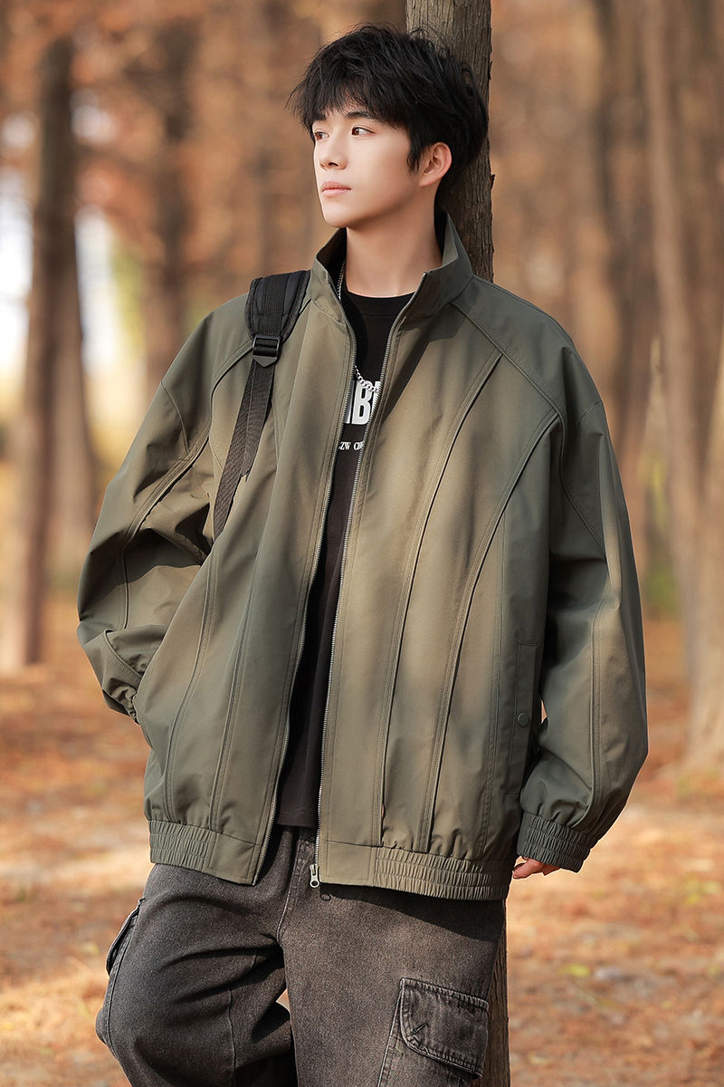 美式工装夹克春秋棒球服飞行员外套A321-J7866-P68,男装夹克,电商A321