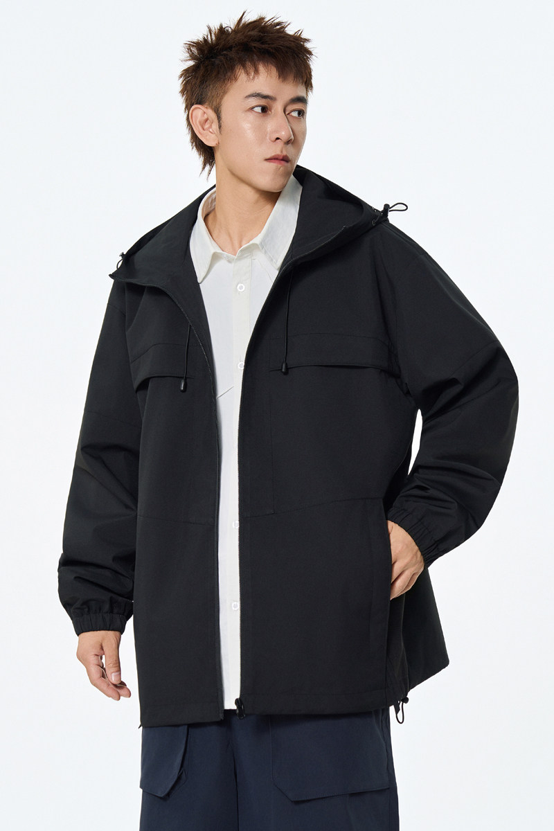 纯色春秋男女百搭工装夹克连帽外套A321-J7982-P75,男装夹克,电商A321