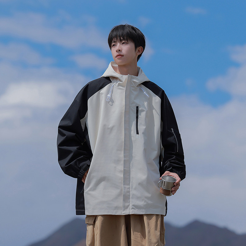 现货冲锋衣男女户外防风防水夹克外套潮牌登山服A321-J7839-P70,男装夹克,电商A321