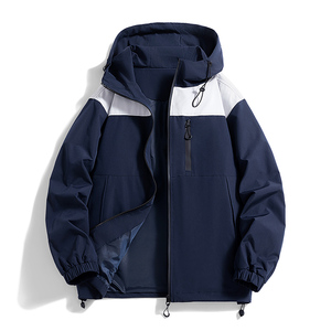 现货春秋工装夹克外套防风防水户外连帽冲锋衣A321-J9281-P75图片