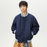 春秋复古棒球服撞色宽松休闲夹克外套A321-J9978-P75，男装夹克，电商A321
