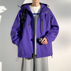现货冲锋衣外套男春秋季新款潮牌男装夹克上衣A321-J7812-P68图片
