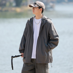 连帽外套男女防晒服宽松休闲百搭上衣A321-FS7732-P55图片
