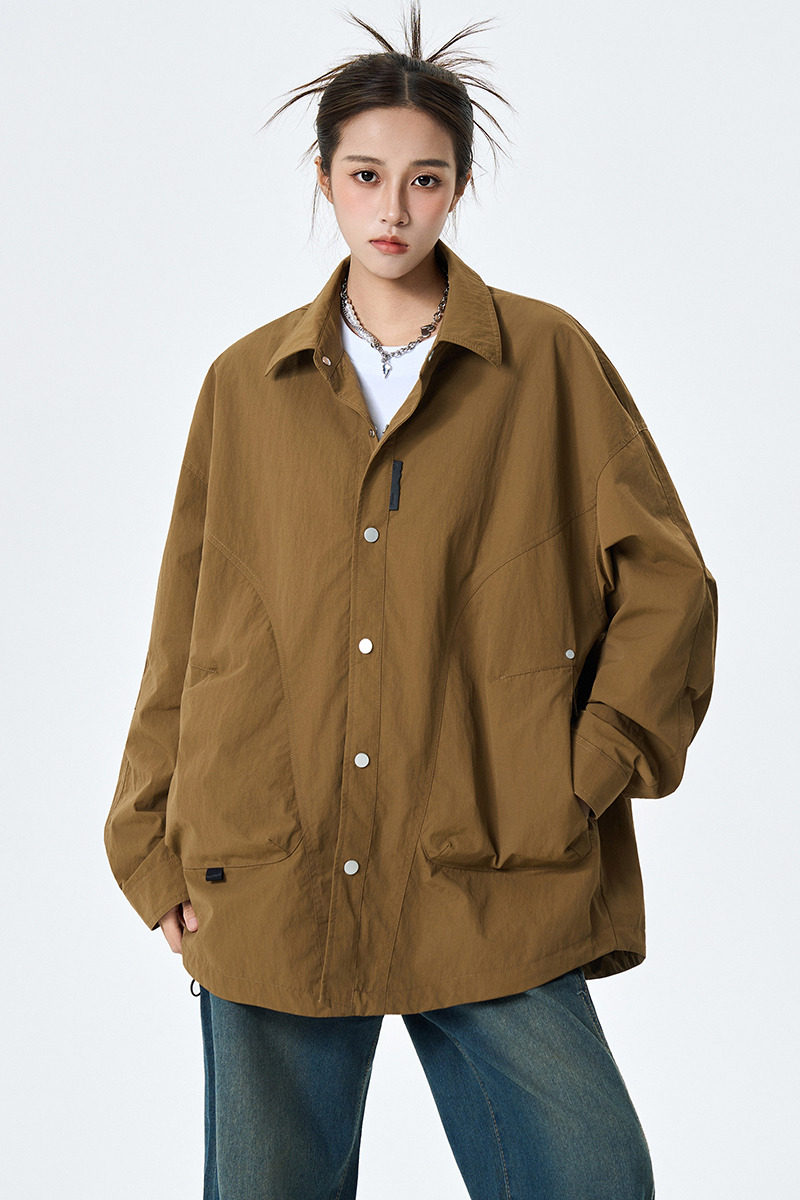 春秋男女纯色夹克外套工装上衣A321-J7962-P75,男装夹克,电商A321