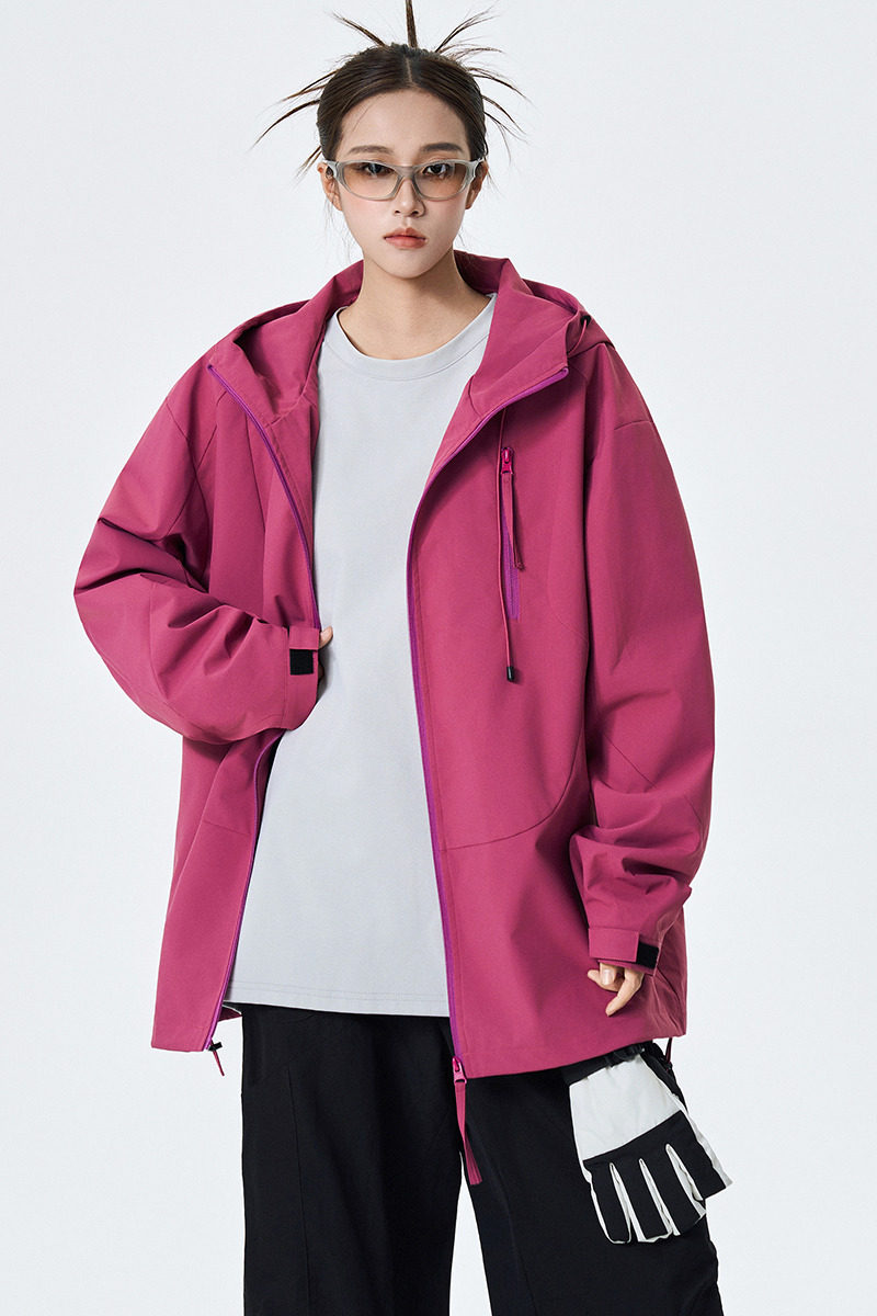 春秋纯色百搭休闲男女外套连帽工装上衣A321-J7981-P75,男装工装外套,电商A321