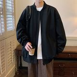 美式复古棒球服外套男纯色潮牌宽松休闲飞行夹克A321-J7803-P55，男装夹克，电商A321