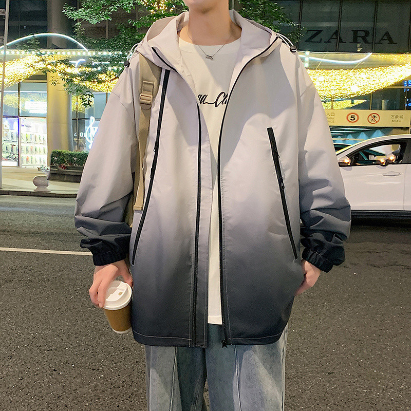 连帽冲锋衣春秋新款宽松户外防风防水登山夹克外套A321-J7830-P70图片