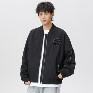 现货春秋立领百搭男女休闲棒球夹克外套A321-J9950-P75,棕咖色西装外套搭配靴子图片