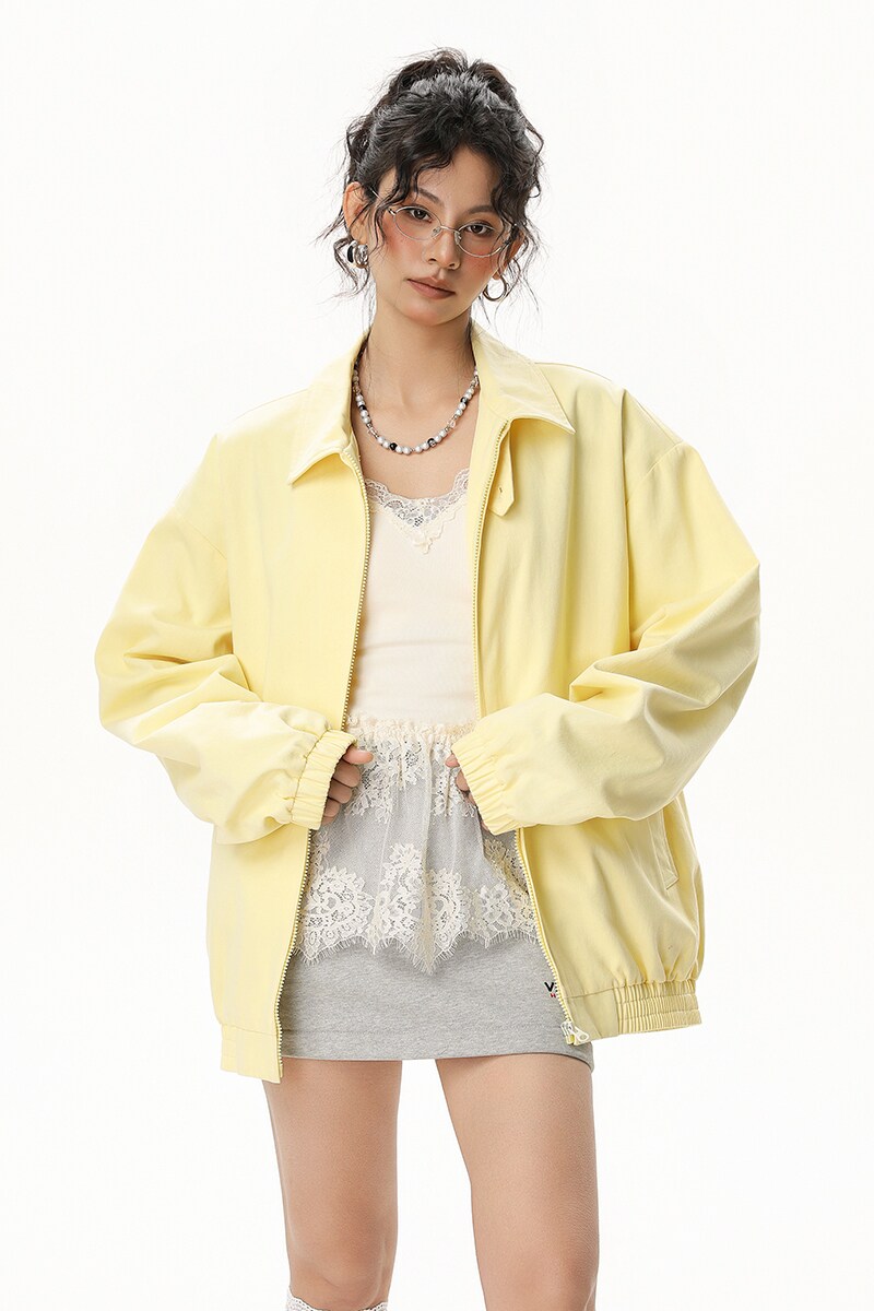 现货春秋翻领百搭男女复古潮牌休闲外套A321-J9965-P75,女装短外套,电商A321