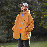 现货春秋美式工装连帽冲锋衣外户外防风宽松夹克A321-J7870-P68，男装夹克，电商A321