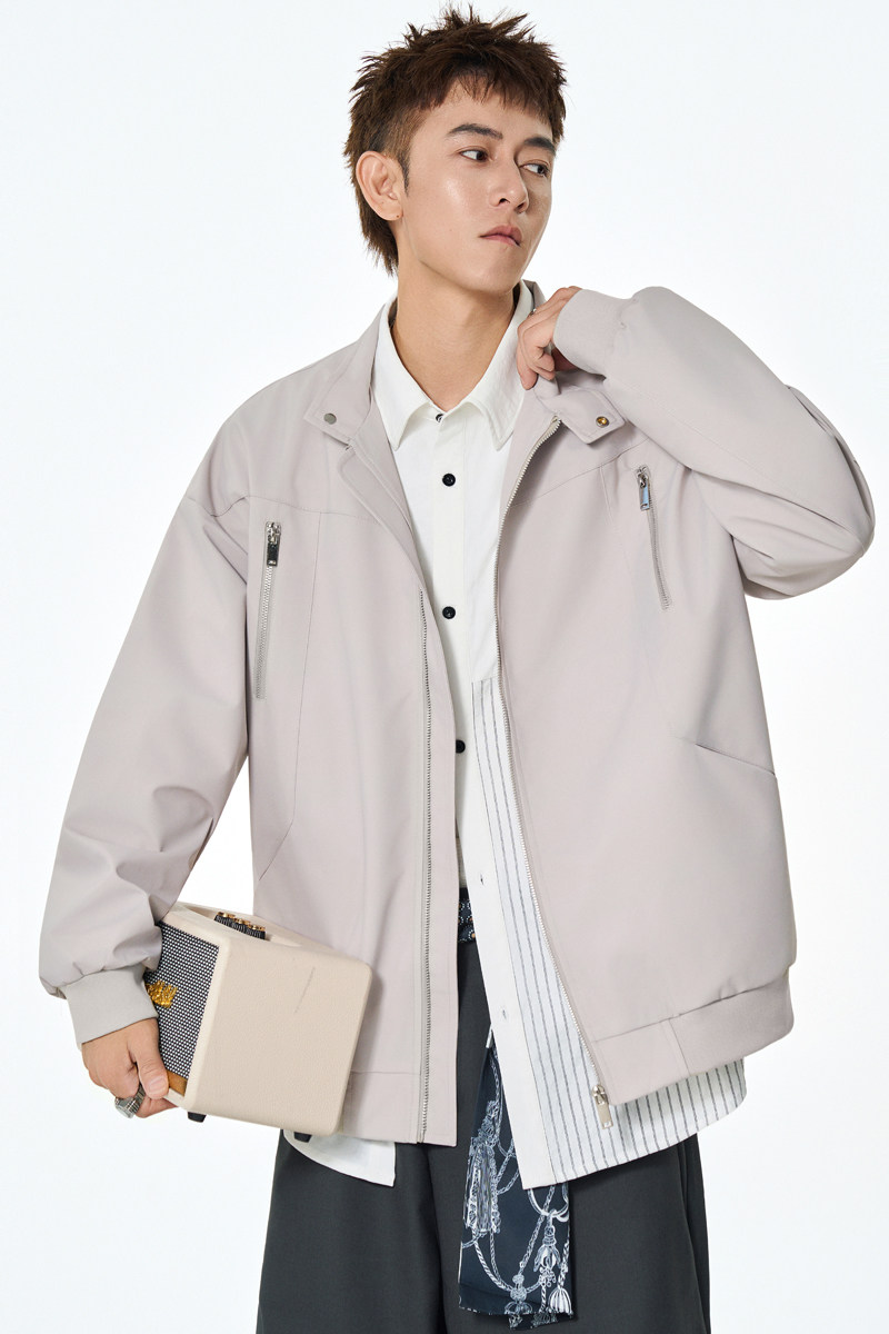春秋棒球服男女休闲夹克上衣纯色外套A321-J7925-P68,男装夹克,电商A321