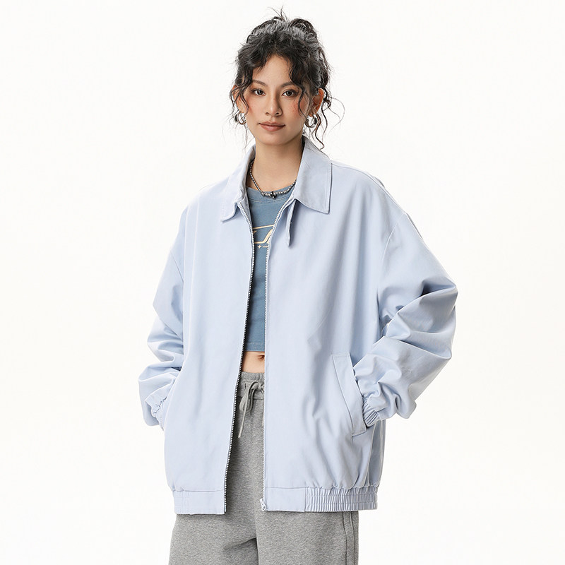 现货春秋翻领百搭男女复古潮牌休闲外套A321-J9965-P75图片
