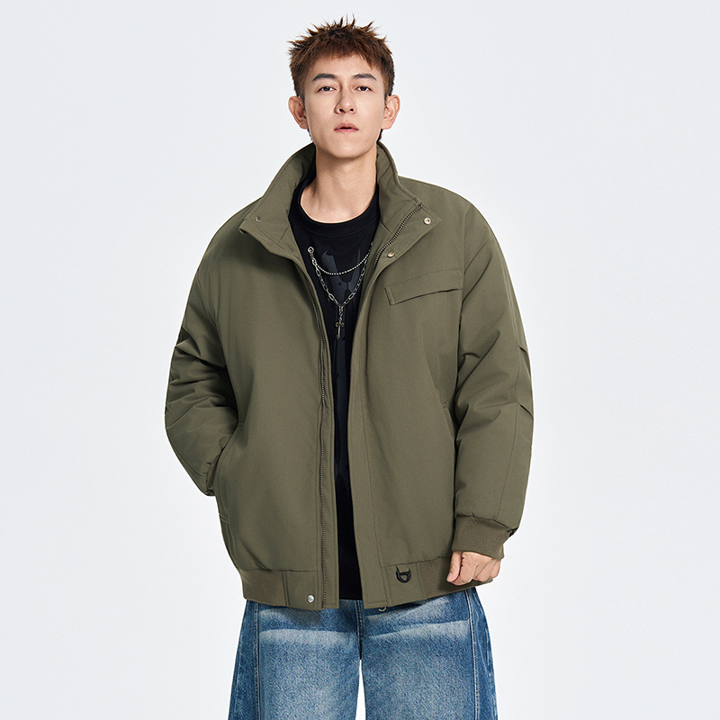 冬季工装休闲立领百搭棉衣外套宽松棉服A321-MY8833-P89，男装棉衣，电商A321