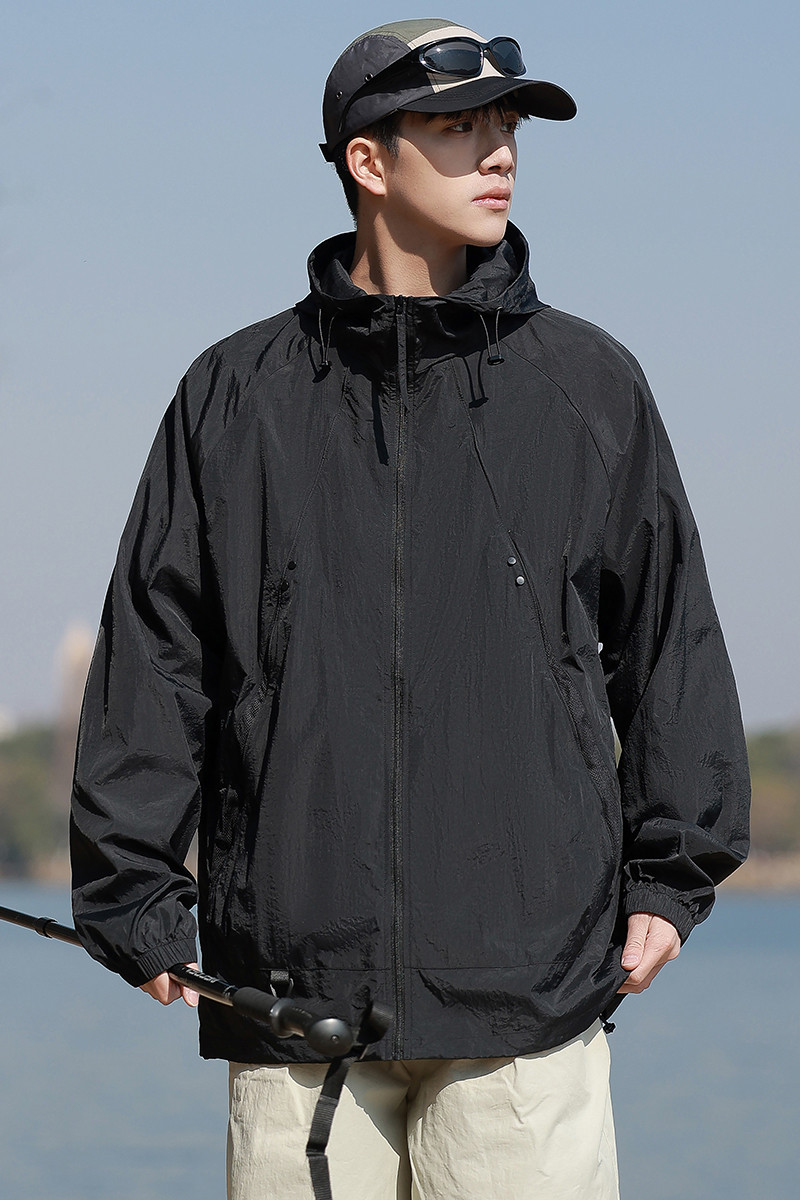 连帽外套男女防晒服宽松休闲百搭上衣A321-FS7732-P55,男装防晒衣,电商A321