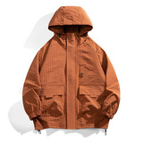 现货外套男户外连帽夹克春秋工装设计感百搭冲锋衣A321-J7811-P75，男装夹克，电商A321