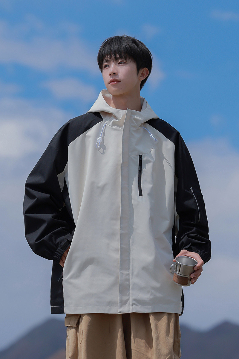 现货冲锋衣男女户外防风防水夹克外套潮牌登山服A321-J7839-P70,男装夹克,电商A321