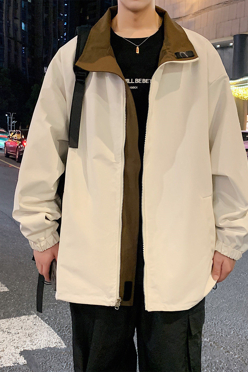 春秋复古工装夹克男宽松休闲双面穿外套潮牌冲锋衣A321-J7908-P68,男装夹克,电商A321